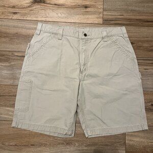Men's Carhartt Carpenter Utility Shorts SZ 40x10 Beige B147 TAN Casual Work